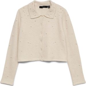 VERO MODA Gebreid vest 'VMPALERMO'  crème