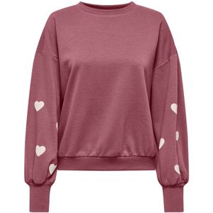 ONLY Sweatshirt 'ONLBROOKE'  oudroze / wit