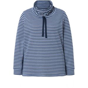 Ulla Popken Sweatshirt  lichtblauw / donkerblauw / wit