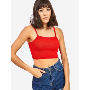 Bianco Lucci Gebreide top  rood