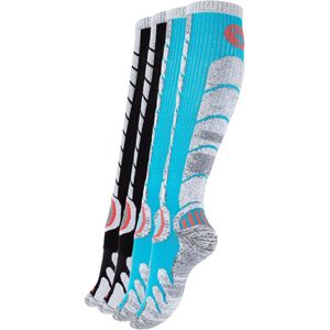 Stark Soul Sportsokken  azuur / grijs gemêleerd / lichtrood / zwart