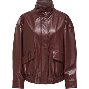 Only - JULIA - Damesjack - Leerlook - Regular Fit