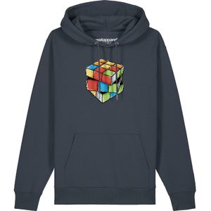 Watapparel Sweatshirt ' Pixel Zauberwürfel '  antraciet / gemengde kleuren