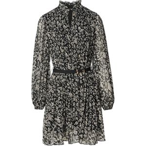 Salsa Jeans Jurk  zilvergrijs / zwart