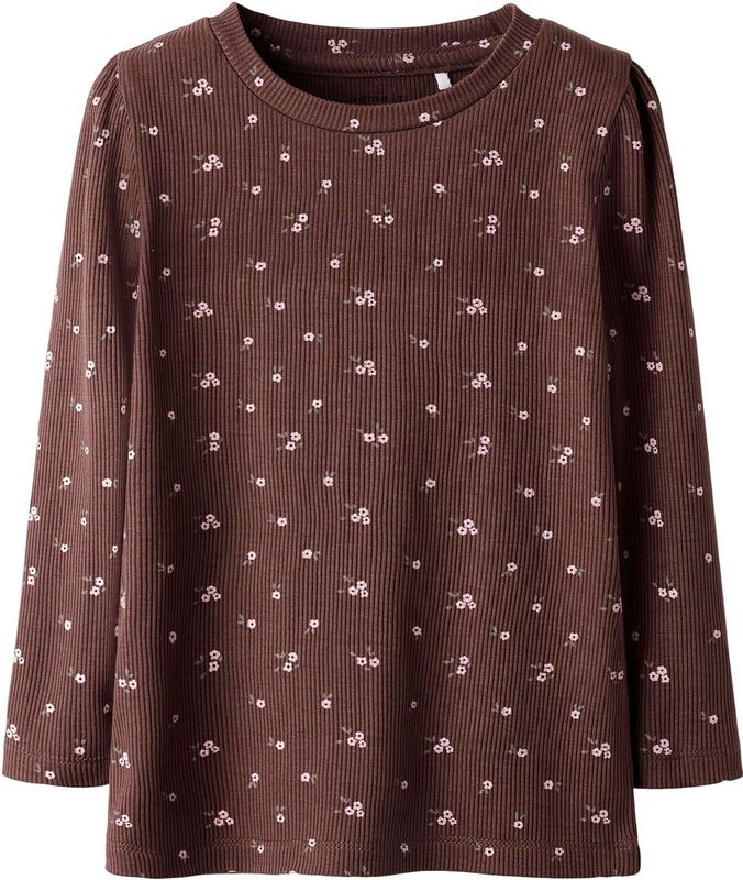 Top - Ribgebreid - Lange Mouwen - Regular Fit - All-over Print