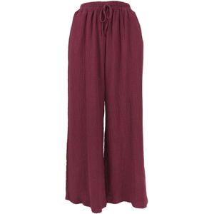 Seasons of April Broek 'AYANA MUSSELIN'  bordeaux