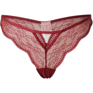 Hunkemöller String 'ISABELLE CHEEKINI'  bloedrood
