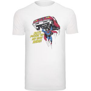 F4NT4STIC Shirt 'Superman New Ride'  blauw / geel / rood / wit