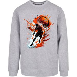 F4NT4STIC Sweatshirt  grijs / oranje