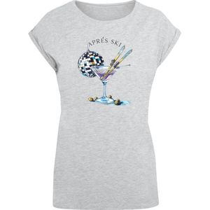 F4NT4STIC Shirt 'Après Ski Martini Winter Sport'  grijs / gemengde kleuren