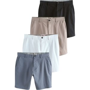 Next Chino  donkerbeige / saffier / zwart / wit
