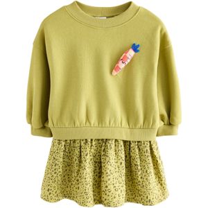 Next Jurk  groen / oranje / rood / zwart