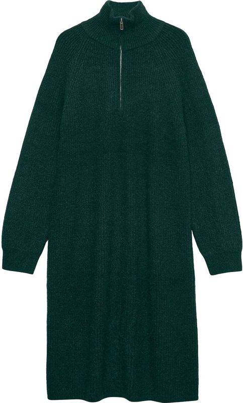 Vmlefile - Midi-jurk - Gebreid - Hoge Hals - Lange Mouwen - Regular Fit