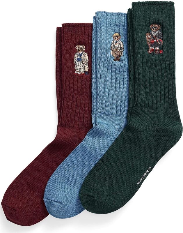 Polo Ralph Lauren - Set van 3 Paar Sokken - Blauw - Katoen