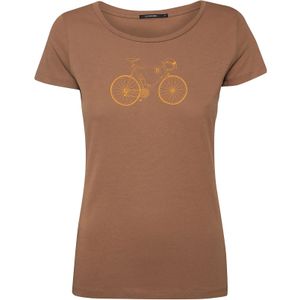 GREENBOMB Shirt 'Bike Classic'  bruin / oranje