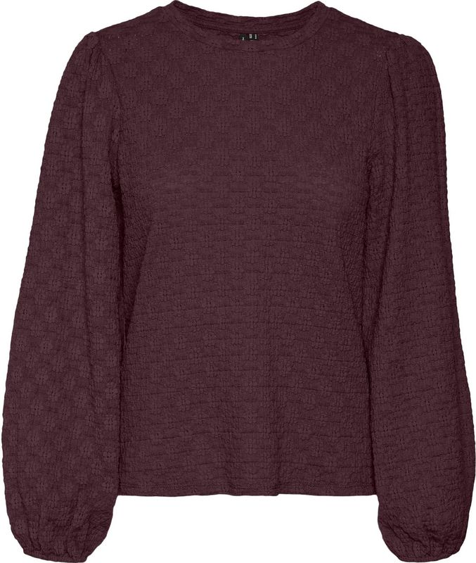 Vmflower - Blouse - O-hals - Lange Mouwen - Regular Fit