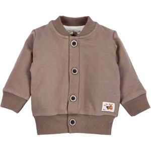 NINI Sweatvest 'Hund'  chocoladebruin