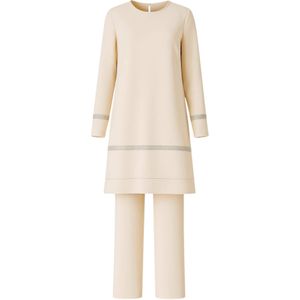 fashionshowcase - NEVRA - Broekpak - Crème - Licht Gevoerd