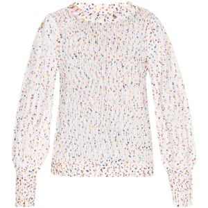 ebeeza Trui 'Fashion Look'  beige / blauw / donkerlila / oranje