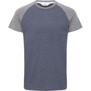 !Solid Shirt 'Bastian'  nachtblauw / grijs