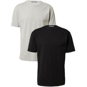 Guido Maria Kretschmer Men Shirt 'Pablo'  lichtgrijs / zwart