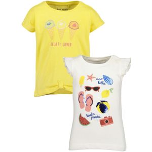 BLUE SEVEN - Shirt - Blauw - 2 Pack - Kwartmouw