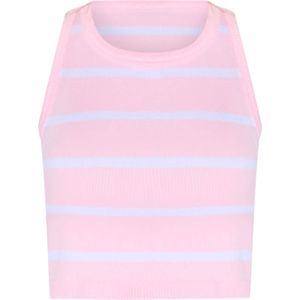 No Matter What Top  lichtroze / wit