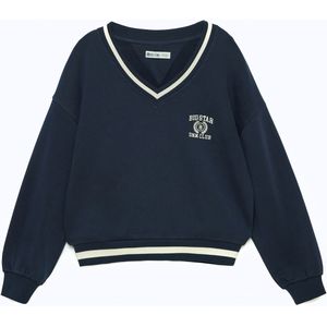 BIG STAR Sweatshirt 'Gabriella'  marine / wit