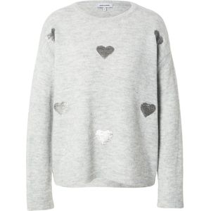 MORE & MORE Trui  grijs gemêleerd / zilver