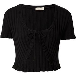 A LOT LESS Gebreid vest 'Nelly'  zwart