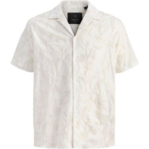 JACK & JONES Overhemd 'JPRBLALUCA'  beige / wit