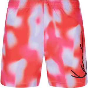 Karl Kani Boardshorts  pastelblauw / pink / lichtrood / zwart