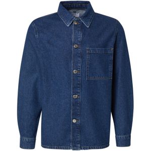 DAN FOX APPAREL Overhemd 'Essential'  blauw denim