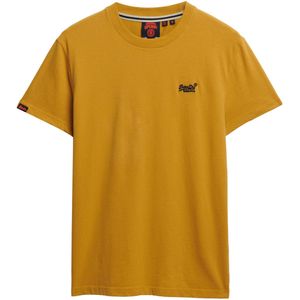 Superdry - ESSENTIAL LOGO EMB TEE - T-shirt - Denim Co Ochre Brown - Korte Mouwen - Slim Fit