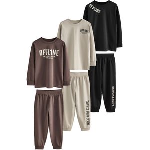 Next Nachtkledij  bruin / zwart / wolwit