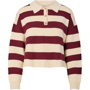 PIECES Trui  poederroze / donkerrood