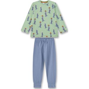 Sanetta Nachtkledij 'Erdmännchen'  duifblauw / lichtgroen