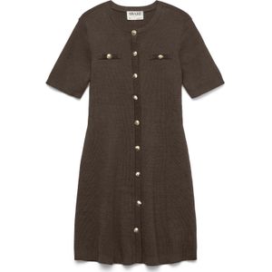 VERO MODA Gebreide jurk  chocoladebruin