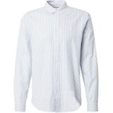 ARMEDANGELS - Overhemd - Blauw - Katoen - Gestreept - Lange Mouw