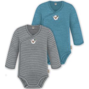 normani Rompertje/body  blauw / grijs / gemengde kleuren