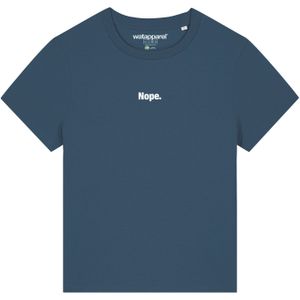 Watapparel Shirt ' Nope '  petrol / wit
