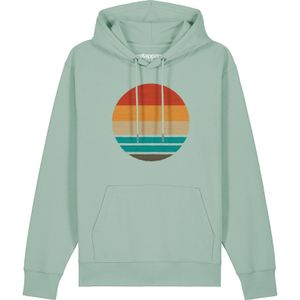 Watapparel Sweatshirt ' Retro Sunset Ocean '  mintgroen / gemengde kleuren