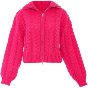 Sookie Gebreid vest  fuchsia