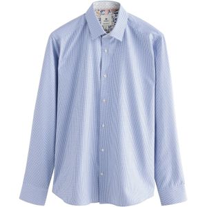 Next Overhemd  royal blue/koningsblauw / wit