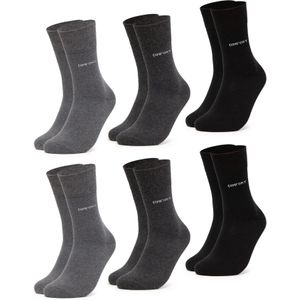 Occulto Sokken 'Komfort Gabi'  antraciet / grijs gemêleerd / zwart
