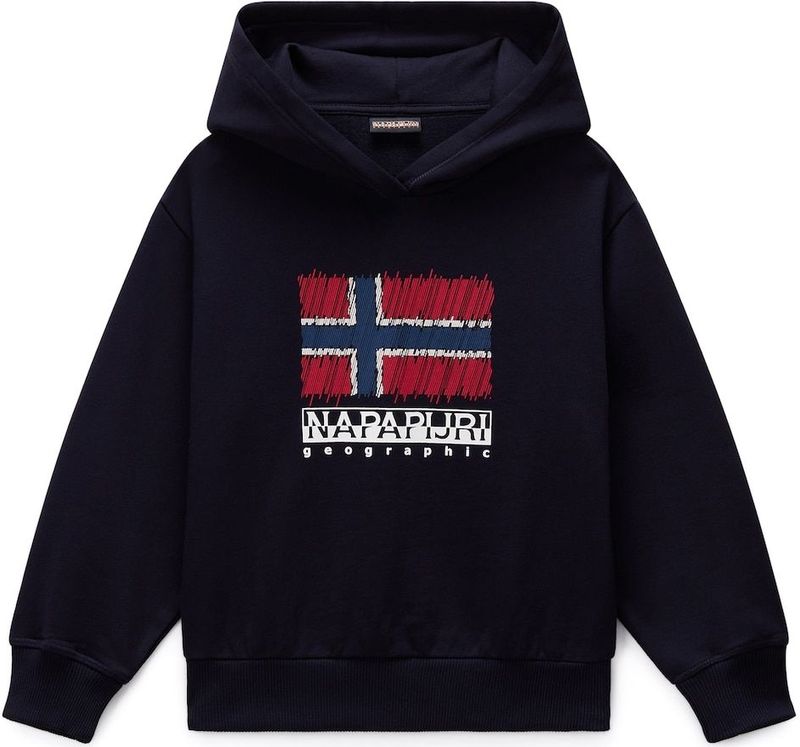 Napapijri - Adige Hoodie - Katoen/Polyester - Voor Jongeren 4-16 Jaar
