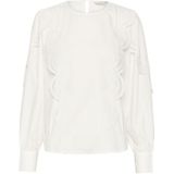 Kaffe - Blouse 'Christine' - Wit - Wijde Blouse - Lange Mouw
