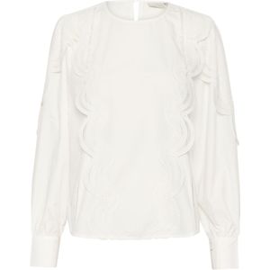 Kaffe - Blouse 'Christine' - Wit - Wijde Blouse - Lange Mouw