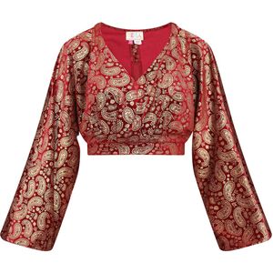IZIA Blouse  goud / donkerrood
