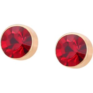 faina Oorbellen  rose-goud / rood